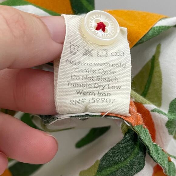 SOLD Anthropologie Printfresh M Clementine Pajama Set Short Sleeve Top Shorts - Picture 9 of 14